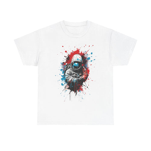 Astronaut Paint Splash T-Shirt – Retro Space Art Tee